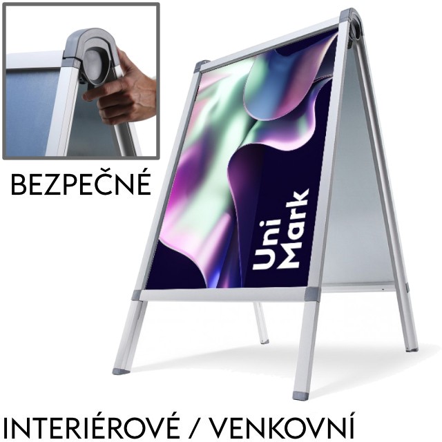 Prémiové reklamní designové áčko PRIME Formát B1 (700 x 1000 mm), s voděodolnou kapsou 