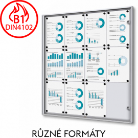 Protipožární uzamykatelná vitrína typu XS