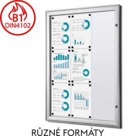 Protipožární uzamykatelná vitrína Standard