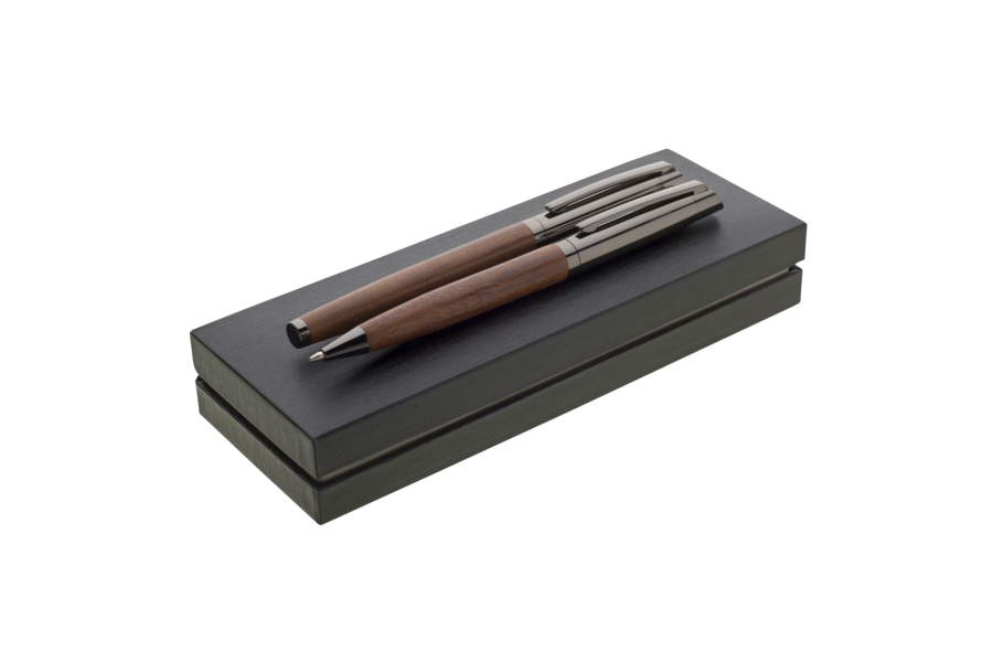 GENERO WOOD sada kov BP+RP, hnědá