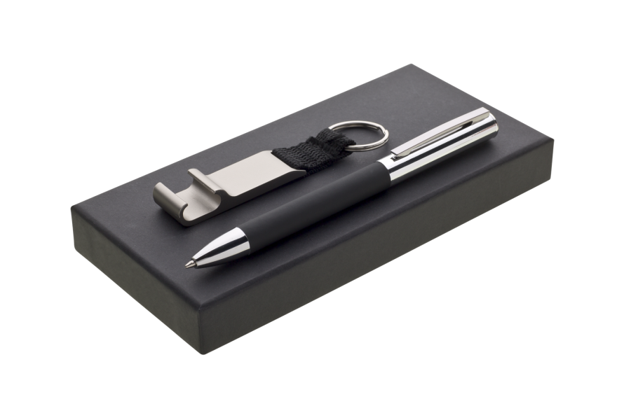 STAPPO SET  BP+klíčenka, černá