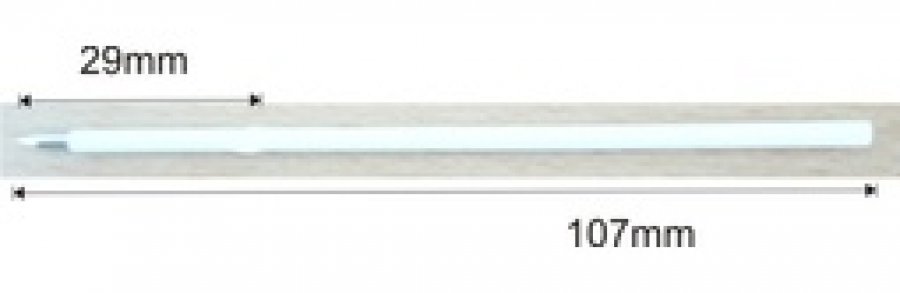 Náplň X20, 107mm bílá - 1,0mm, modrá
