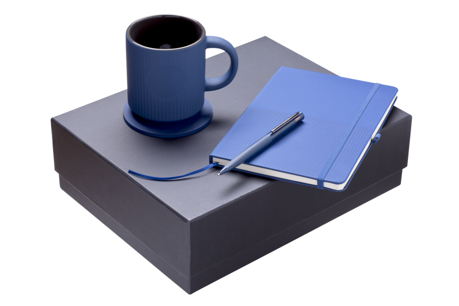 NAVARO SET BP+zápisník+hrnek, modrá