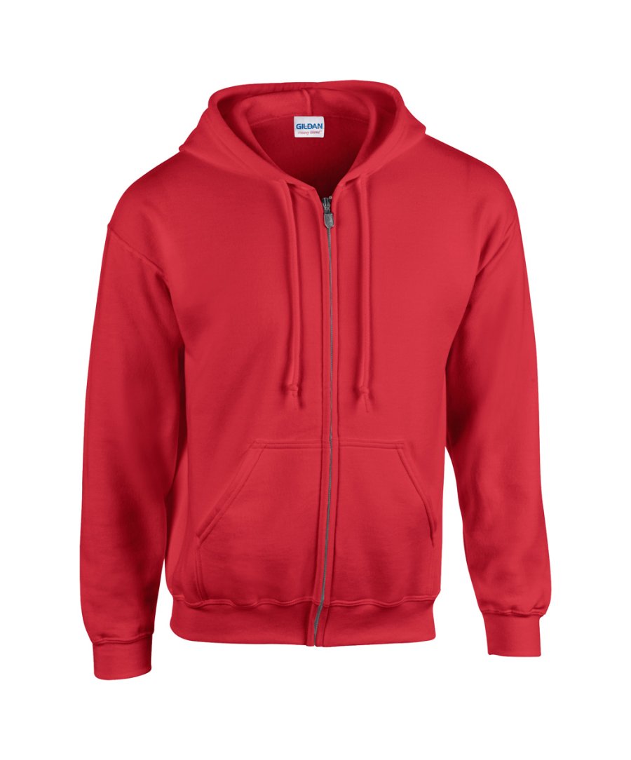 HB Zip Hooded mikina, červená