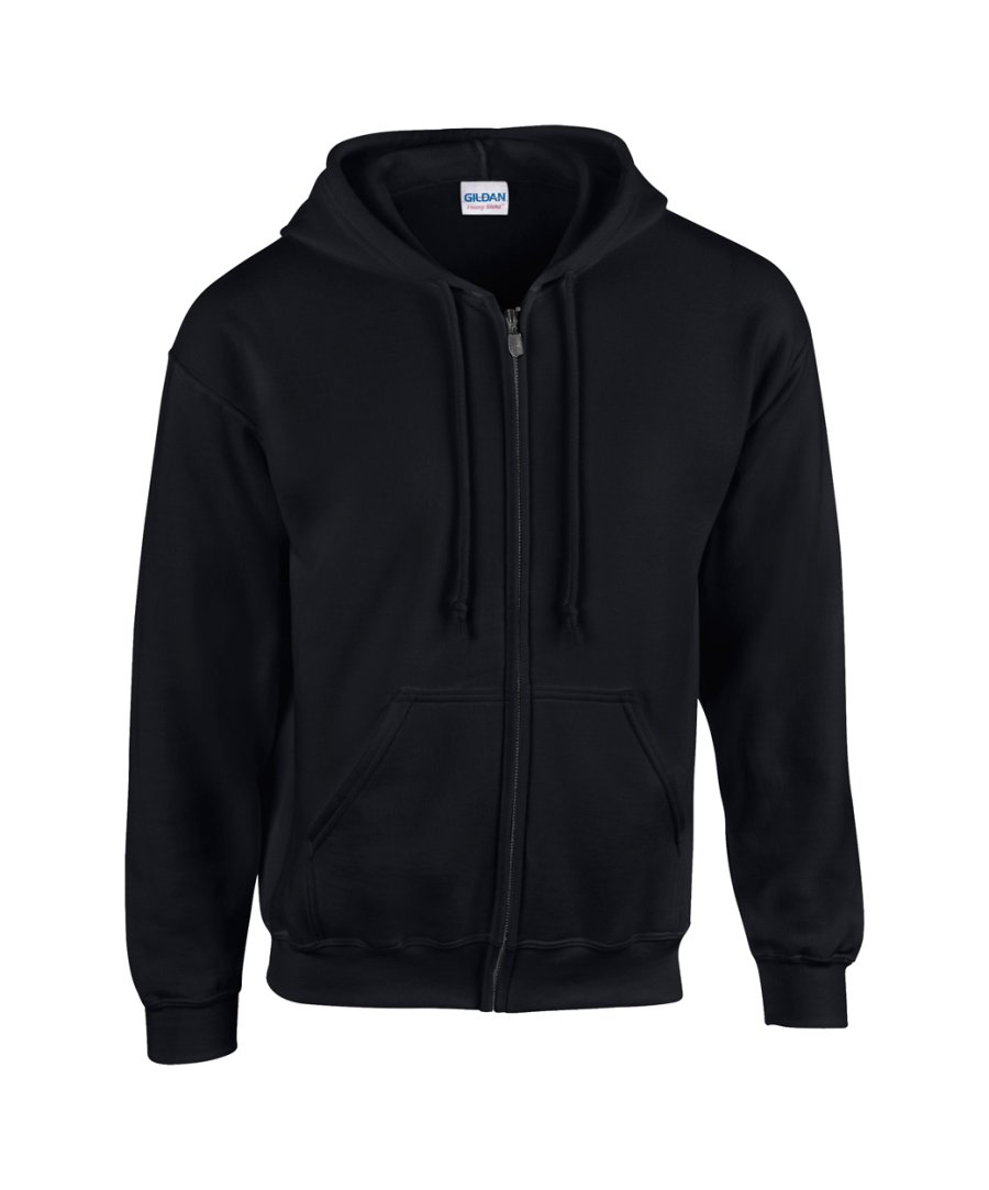 "HB Zip Hooded" mikina, černá