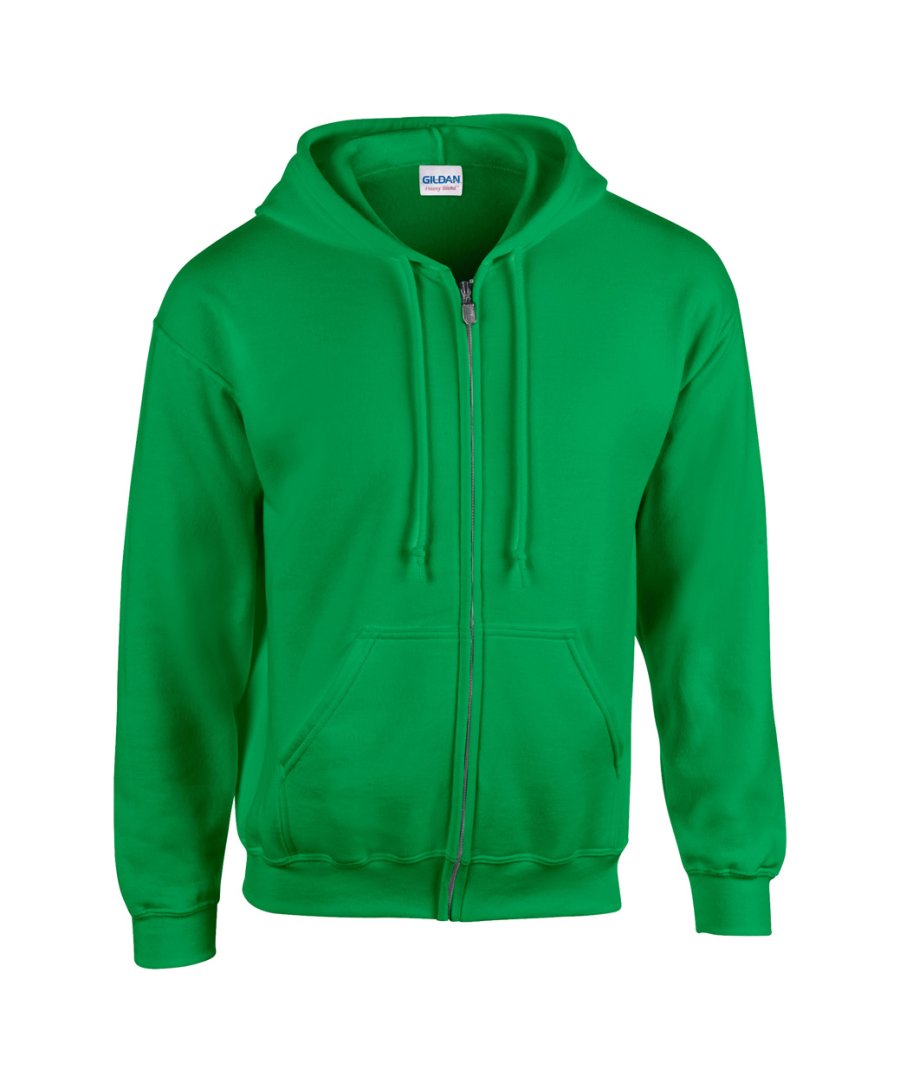 "HB Zip Hooded" mikina, středně zelená