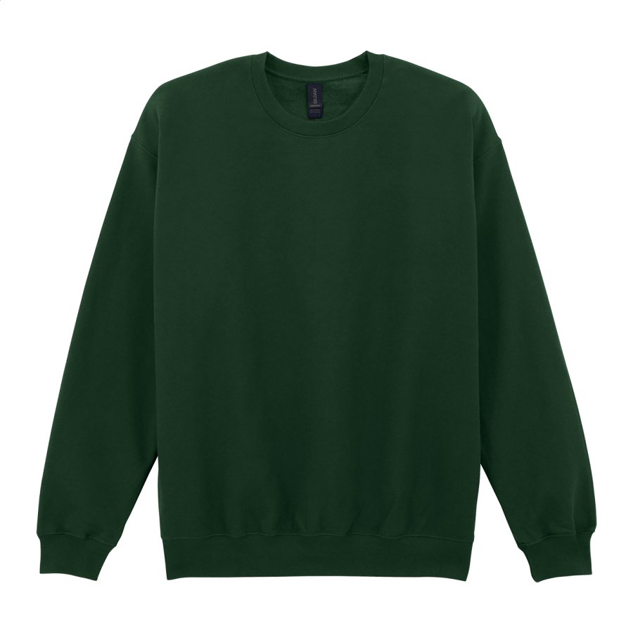 GISF000 mikina s kulatým výstřihem, tmavě zelená