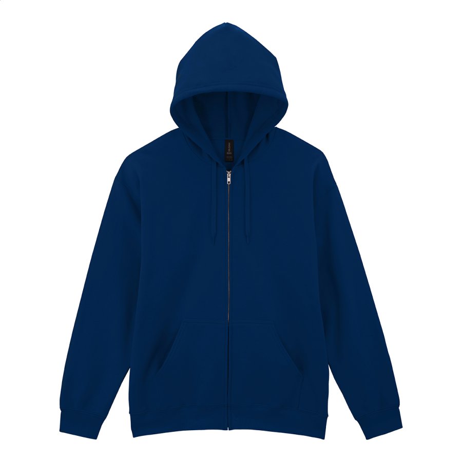 GISF600 mikina s kapucí na zip, tmavě modrá