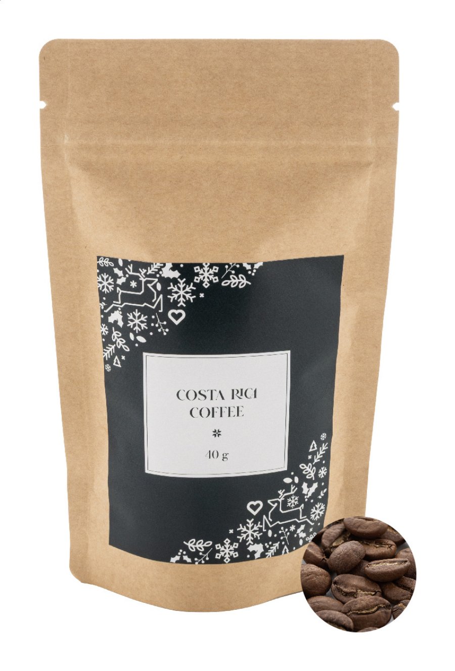Tarrazu kostarická kávová zrna, 40g, přírodní