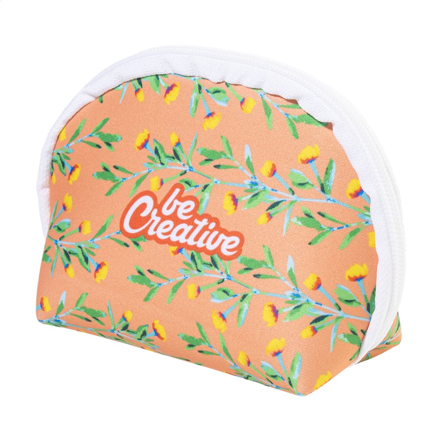 CreaBeauty Soft S kosmetická taštička z RPET na zakázku, bílá