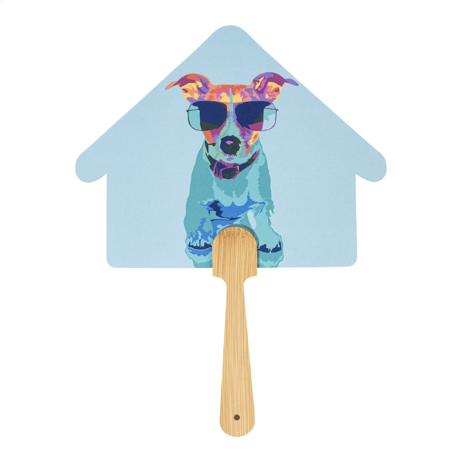 Digibreeze Boo ruční vějíř na zakázku, bílá