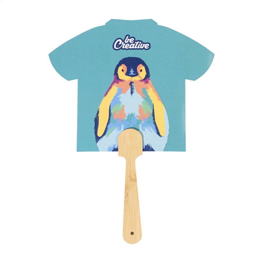 Digibreeze Boo ruční vějíř na zakázku, bílá