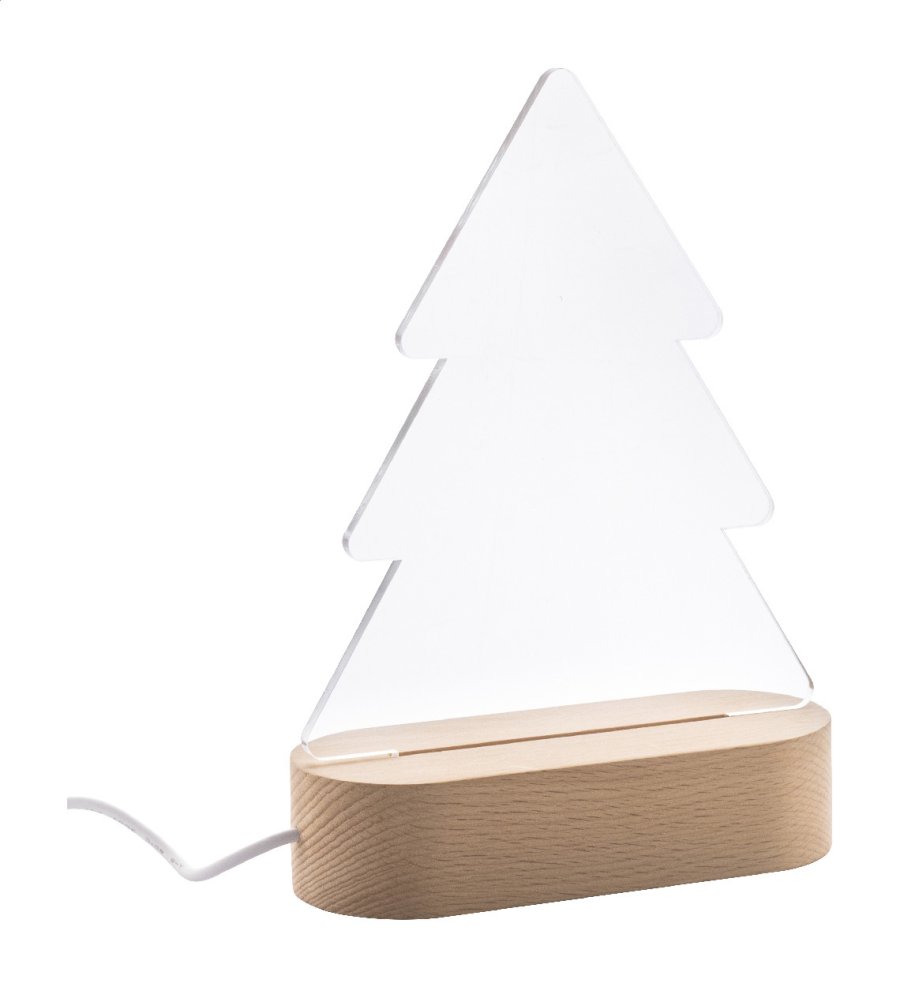 Woodify Xmas LED světelná trofej na vánoční stromeček, průhledná