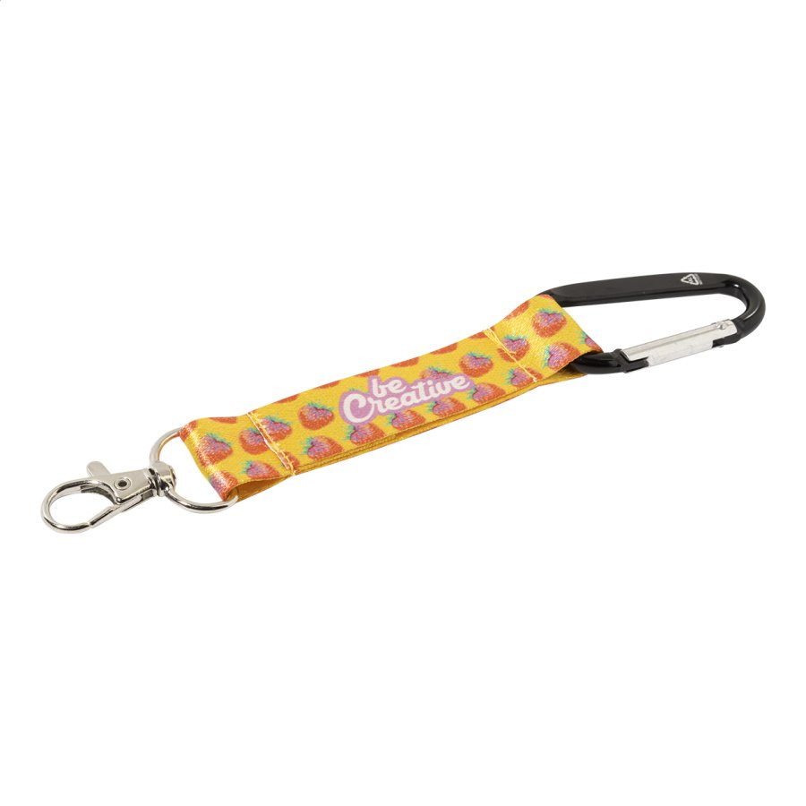 SuboRing Double RPET přívěšek na klíče na zakázku, černá