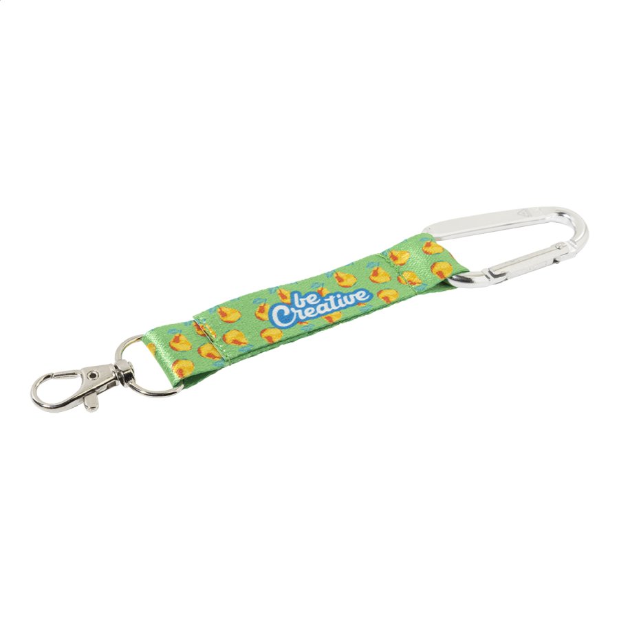 SuboRing Double RPET přívěšek na klíče na zakázku, stříbrná