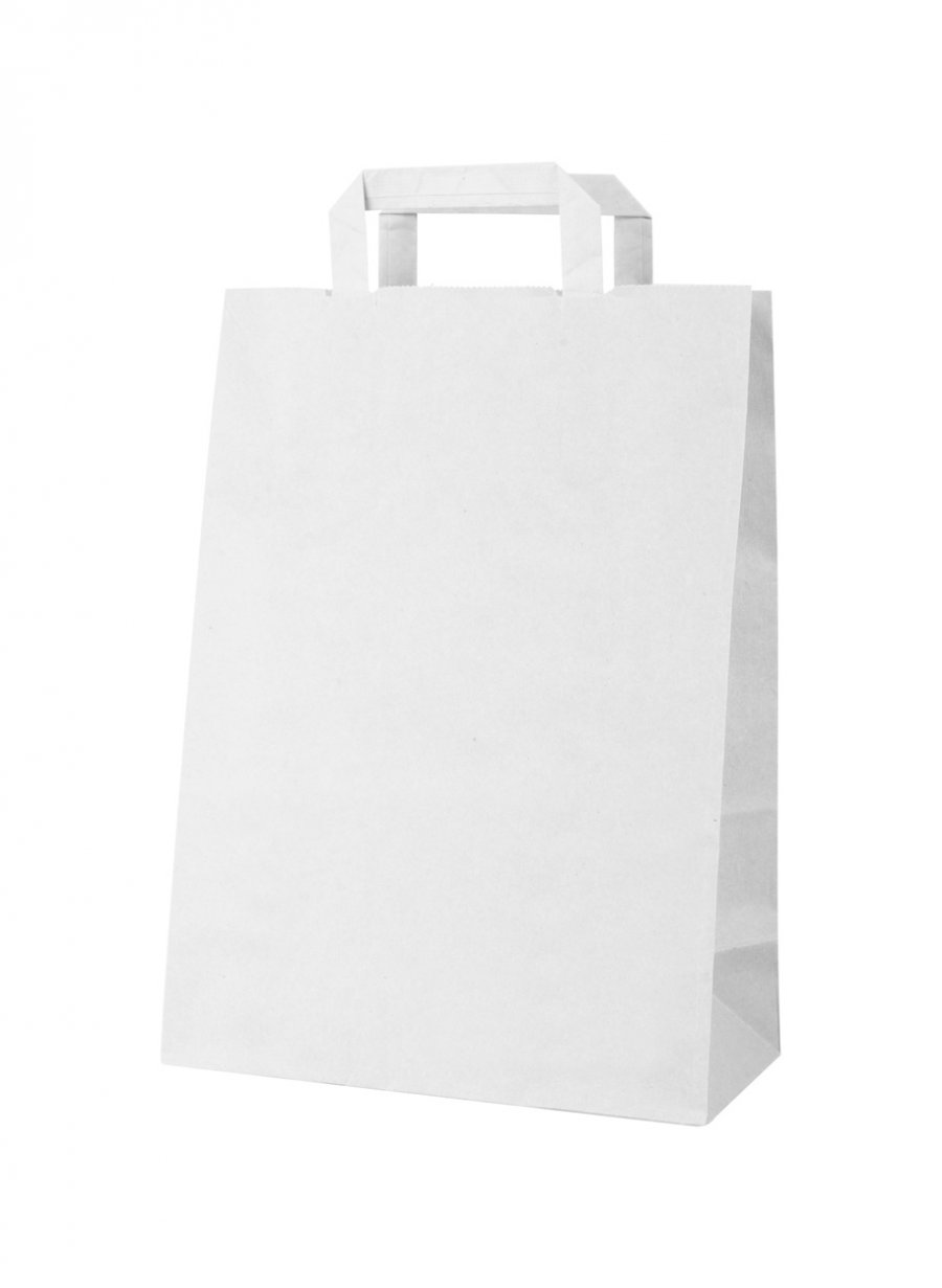 "Market" papírová taška, bílá