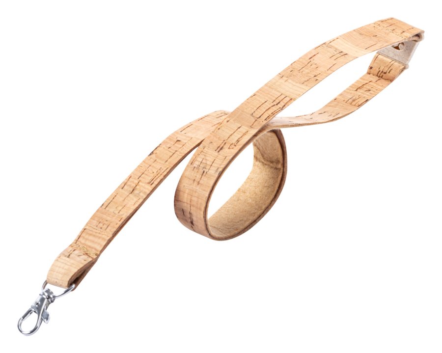 "Bespal" korkový lanyard, béžová