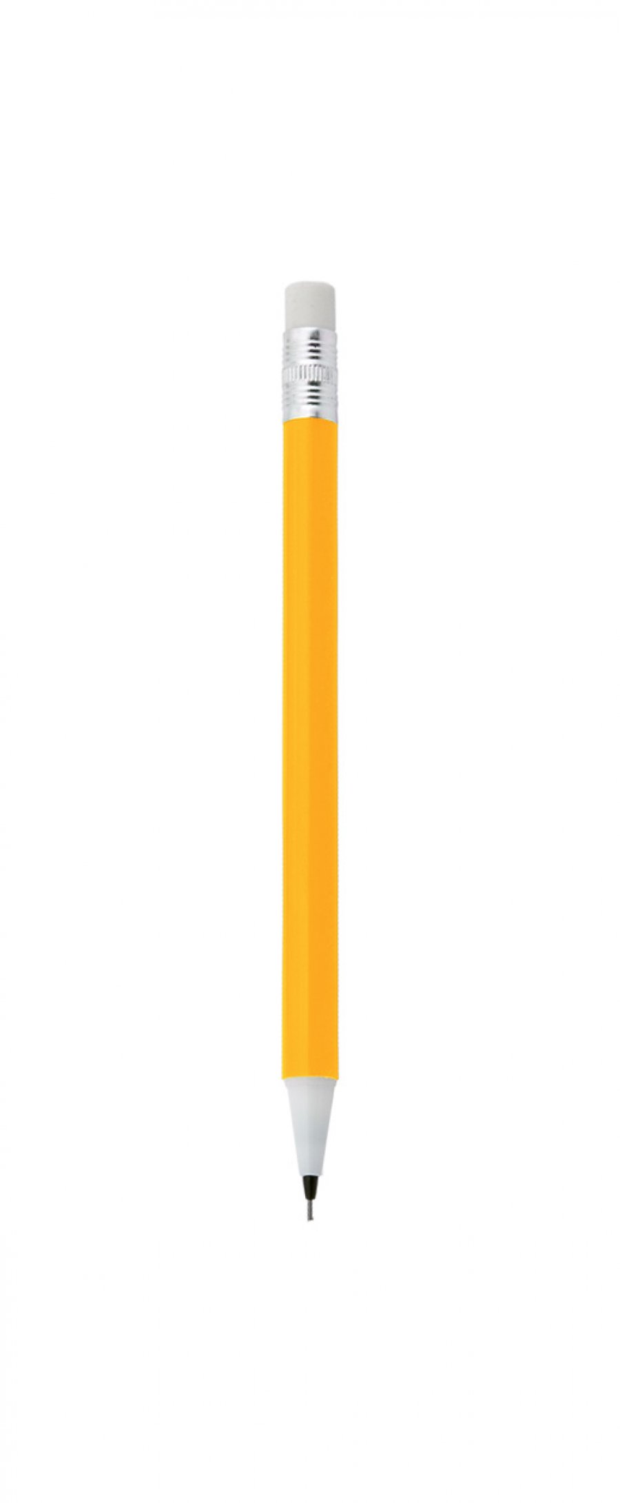 "Castle" tužka s gumou, 0,7 mm, žlutá