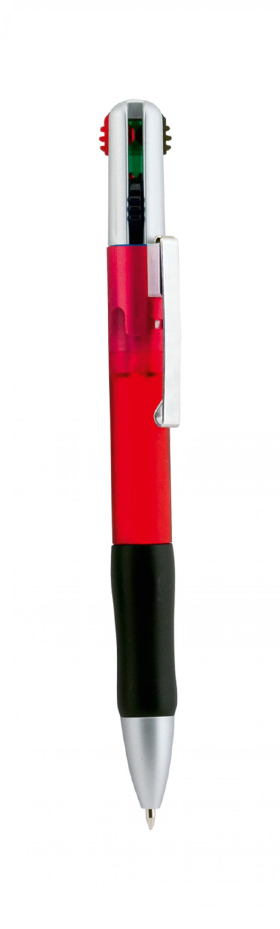 "Multifour" kuličkové pero, červená