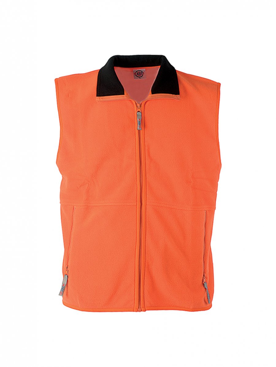 "Forest" vesta fleece - 260 g, oranžová