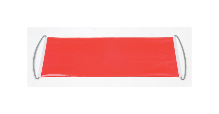 "Oé" banner, červená