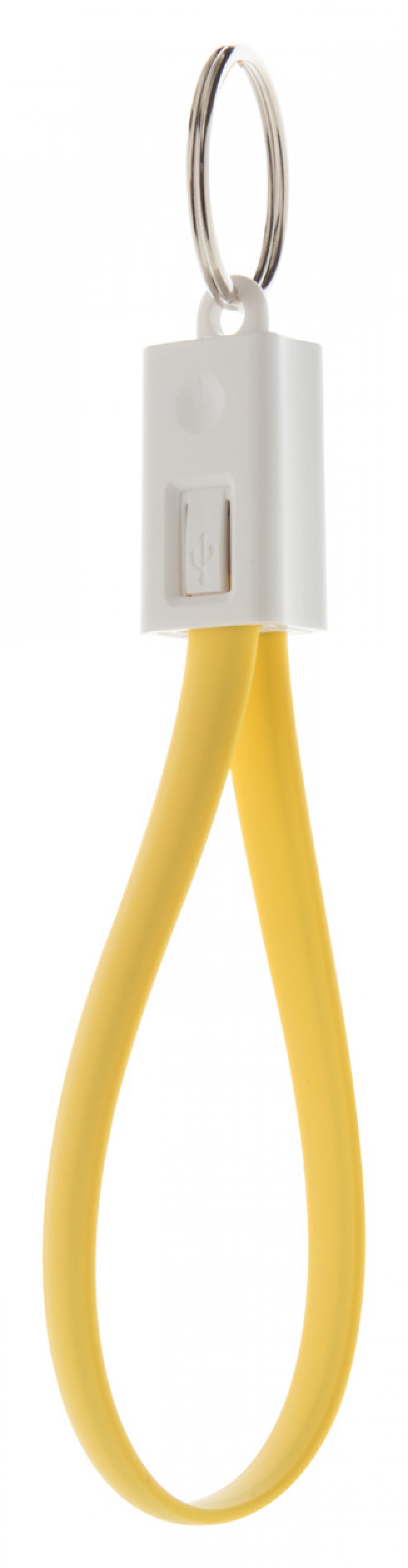 "Pirten" uSB kabel v přívěsku na klíče, žlutá