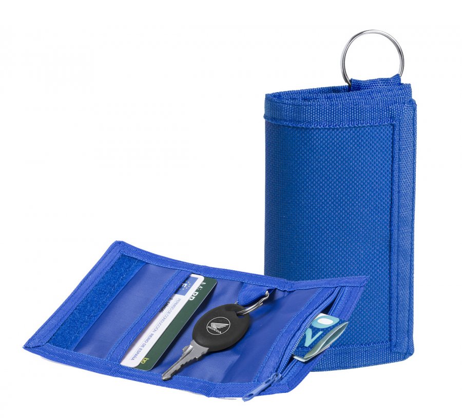 "Motok" peněženka s přívěškem na klíče, modrá