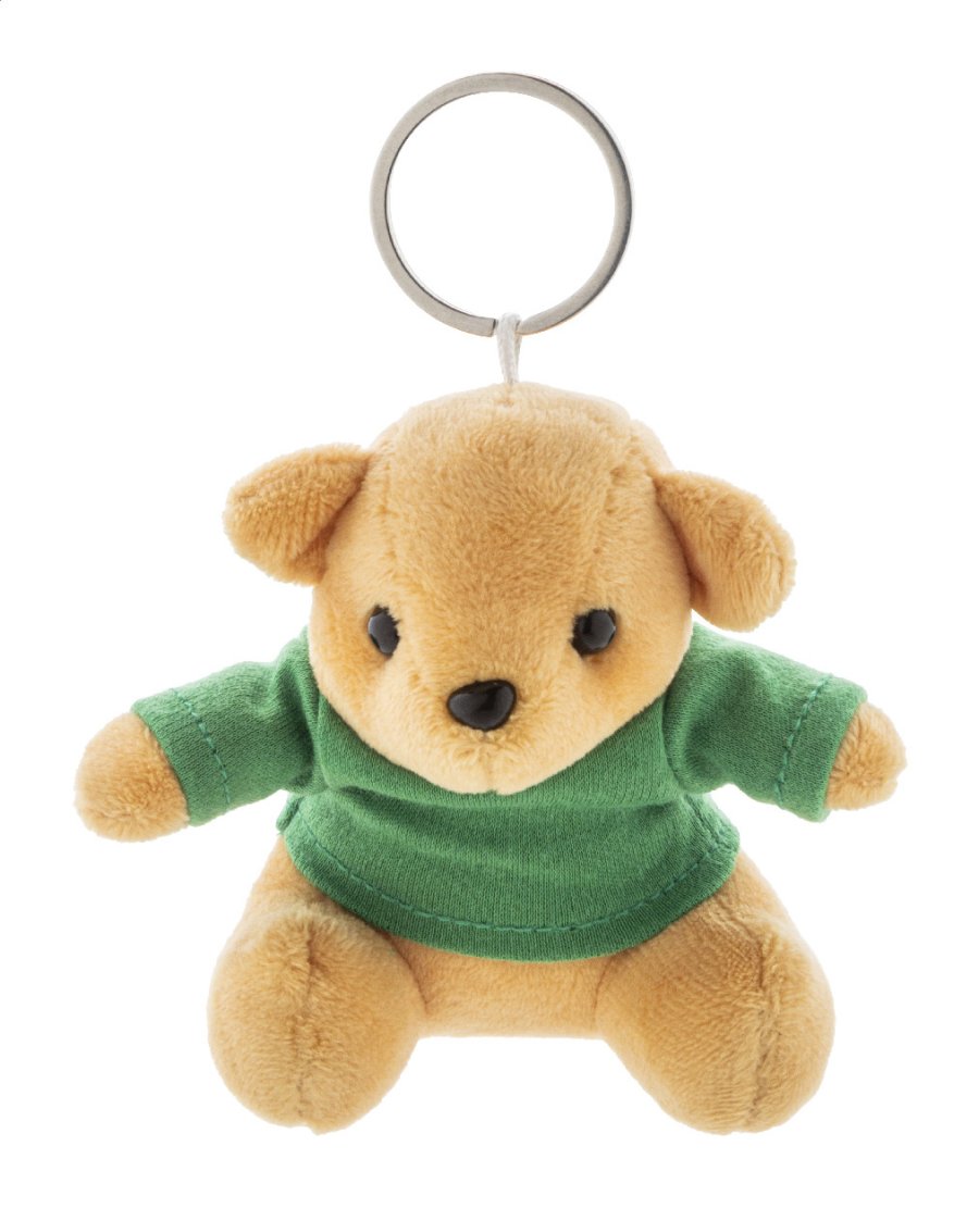 TeddyFob přívěsek na klíče s plyšovým medvídkem, zelená