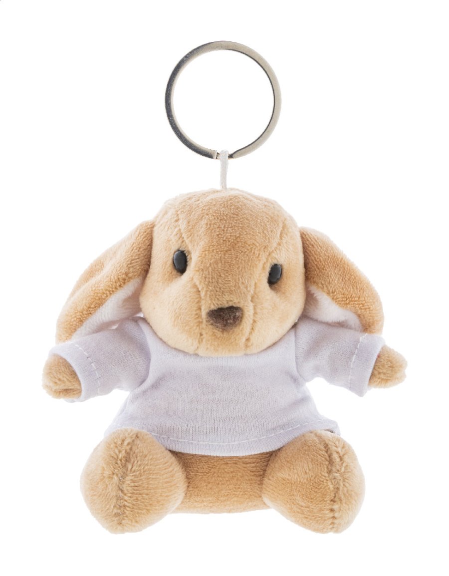 BunnyFob plyšový přívěsek na klíče s králíčkem, hnědá