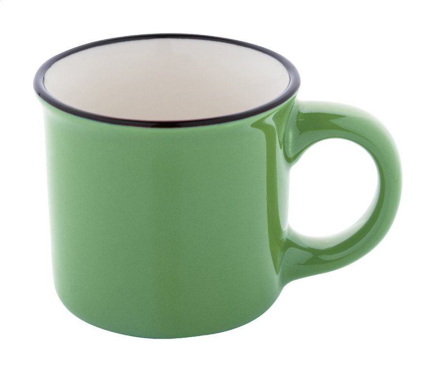 Woodstock Mini mini vintage hrnek, limetková zelená