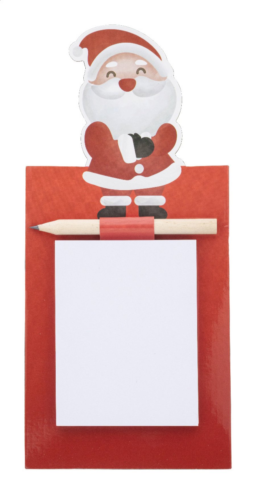 Julliste Vánoční magnetický zápisník, Santa Claus, červená