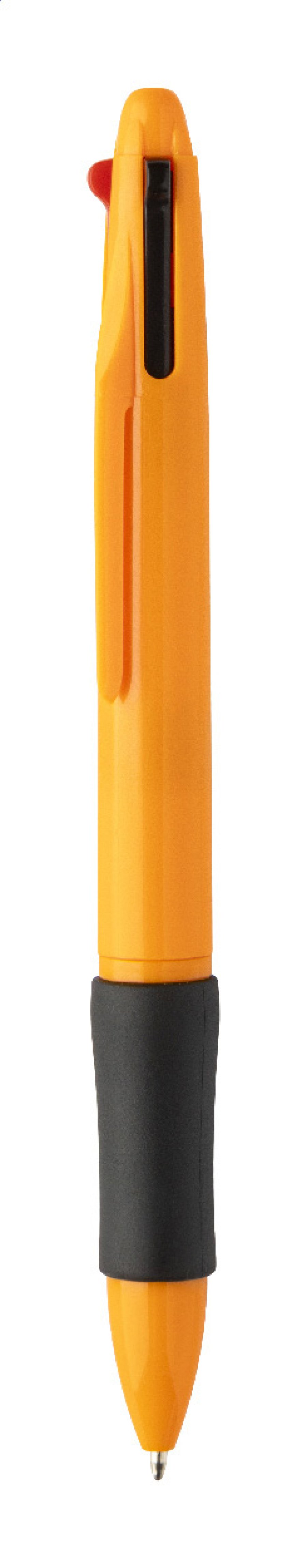Quattro 4barevné kuličkové pero RABS, oranžová