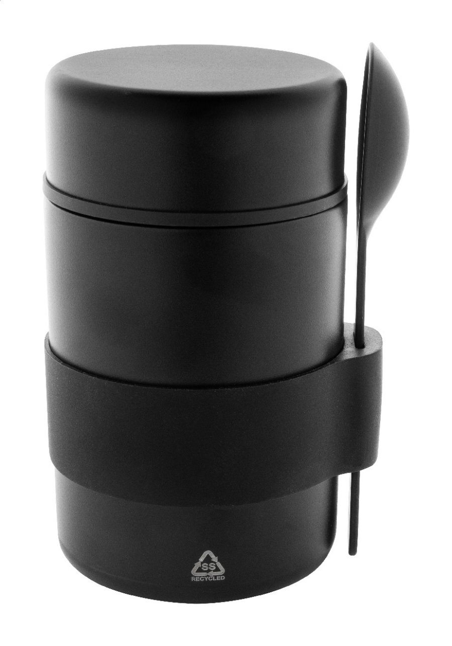 Minestrone izolovaná RSS nádoba na jídlo, černá