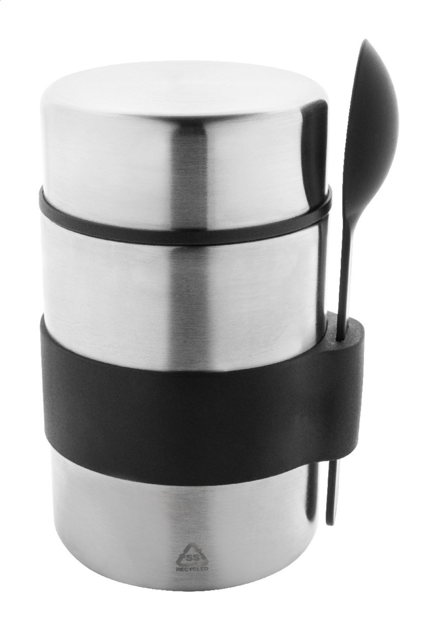 Minestrone izolovaná RSS nádoba na jídlo, stříbrná