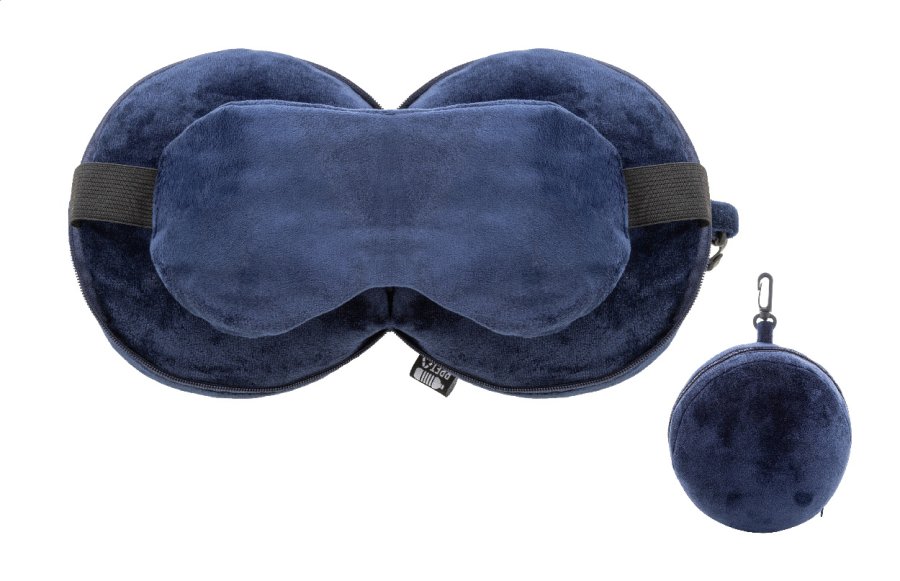 Dreamfly cestovní polštář z RPET, tmavě modrá