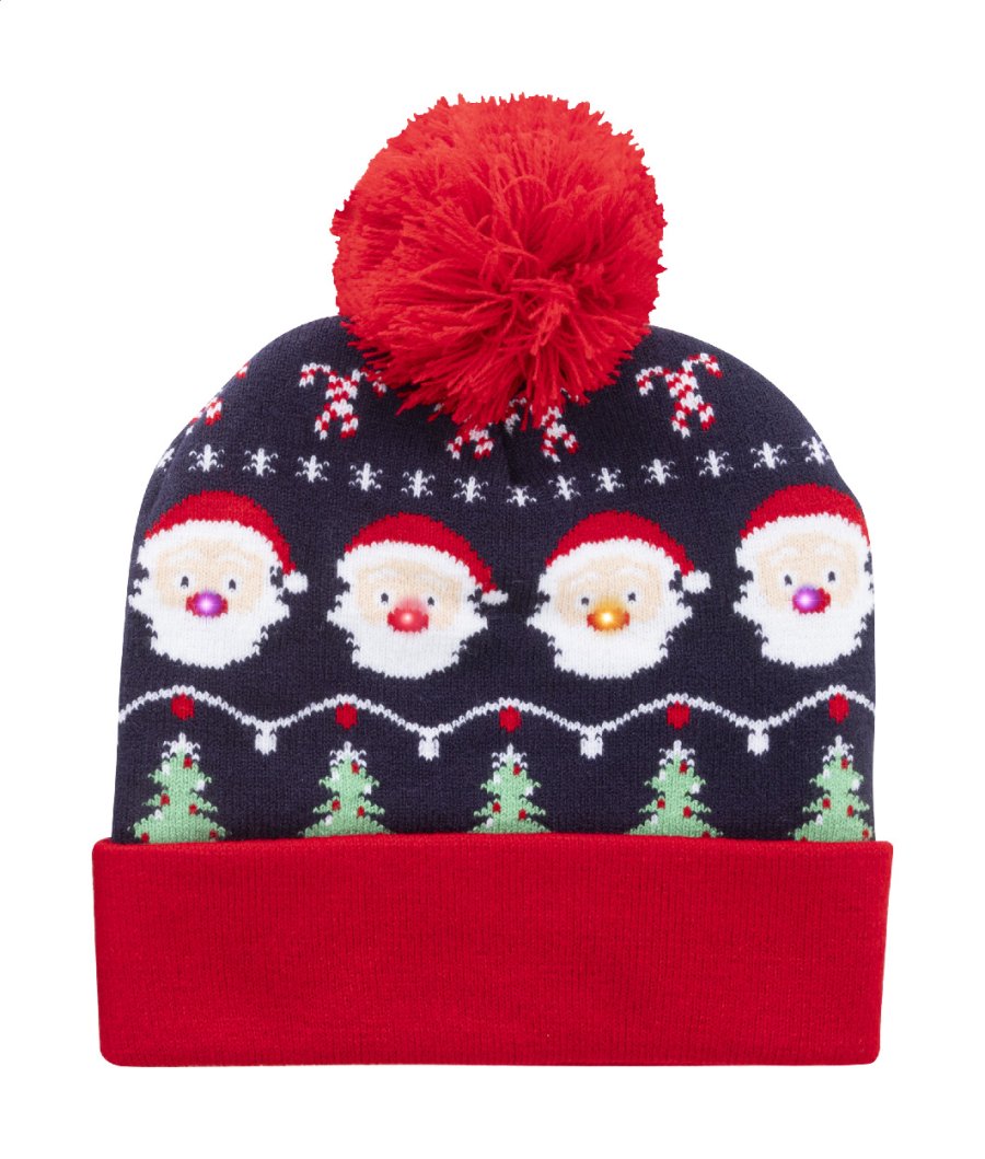 Norrsken Vánoční LED zimní čepice, Santa Claus, vícebarevná