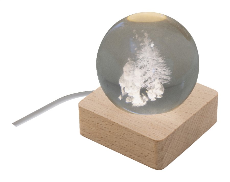 Borealis vánoční světelná koule, průhledná
