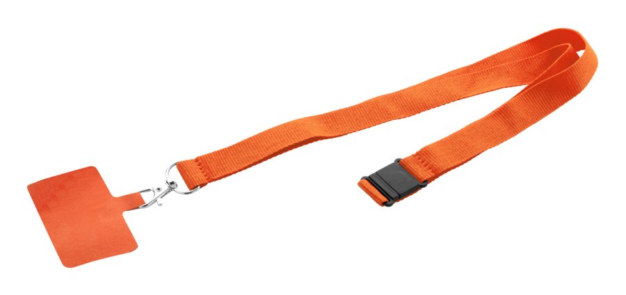 Revent Call RPET lanyard na mobil, oranžová