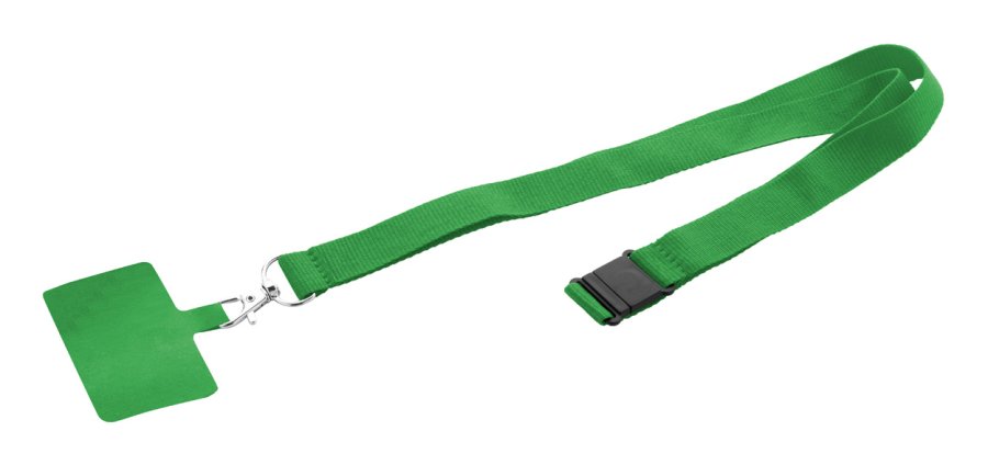 Revent Call RPET lanyard na mobil, zelená