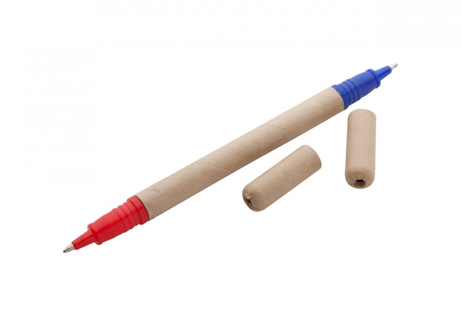 "Lippo" kuličkové pero z recyklovaného papíru, přírodní