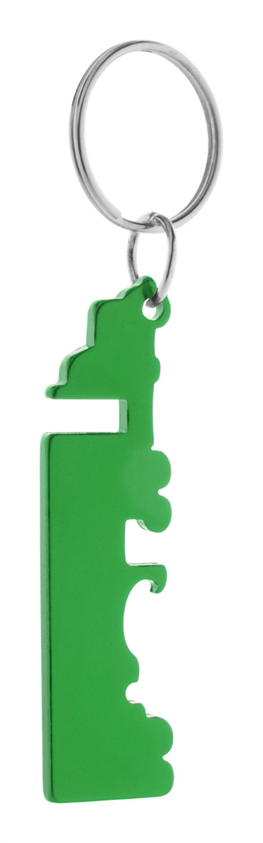"Peterby" přívěšek na klíče s otvírákem, zelená
