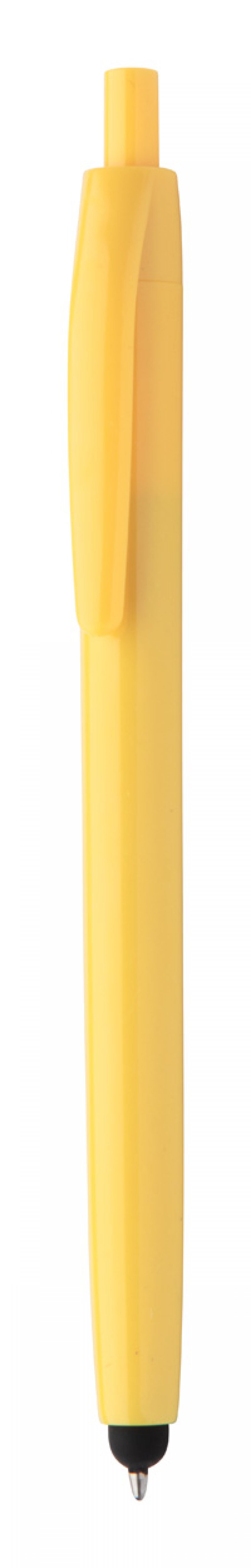 "Leopard Touch" dotykové kuličkové pero, žlutá