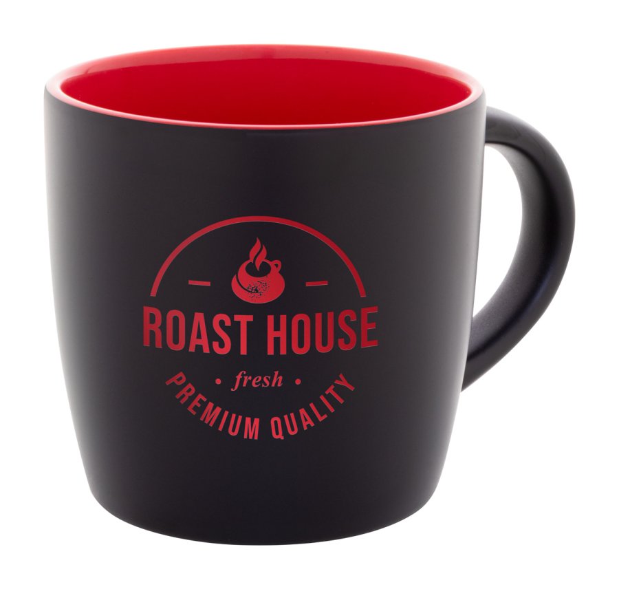 Sculptus hrnek, červená