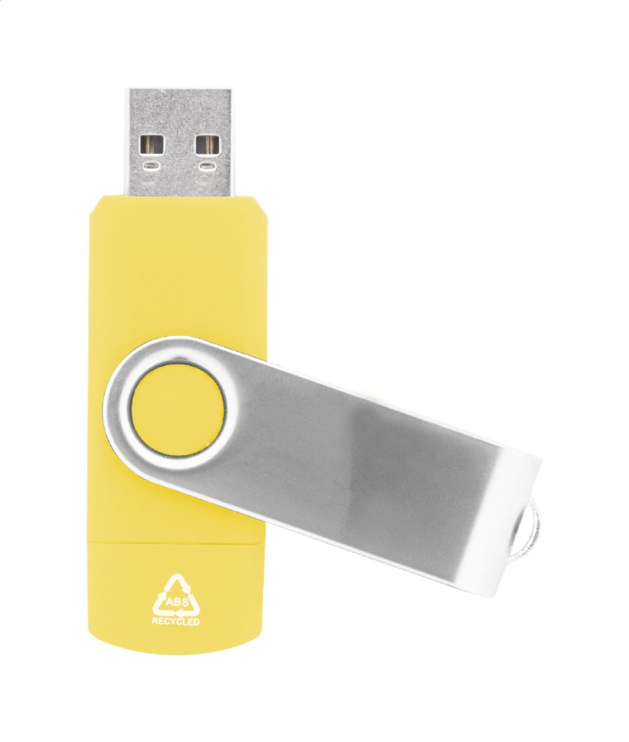 TwistDrive Plus USB flash disk RABS OTG, žlutá