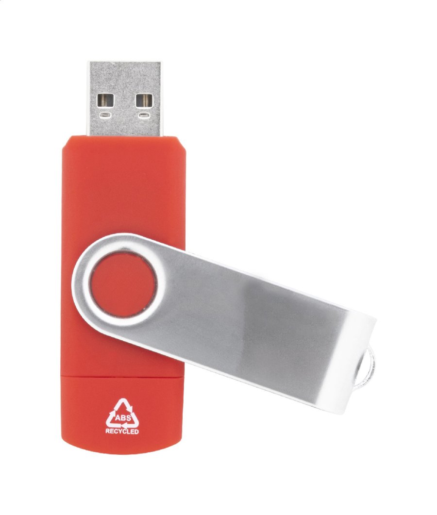 TwistDrive Plus USB flash disk RABS OTG, červená
