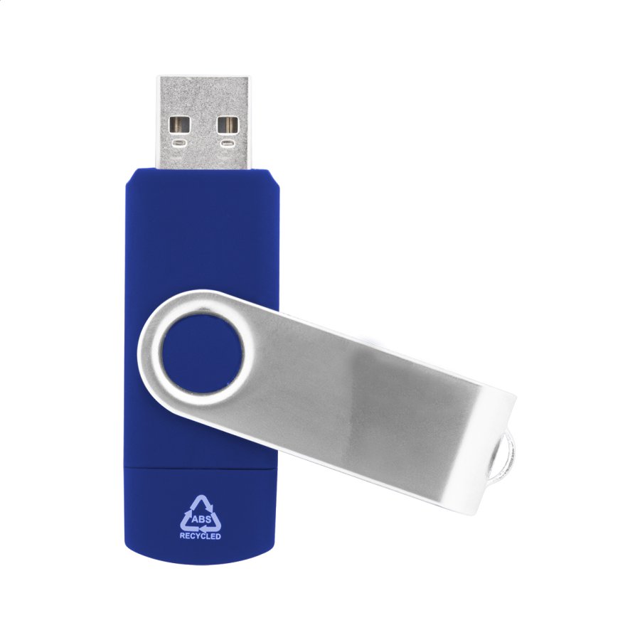 TwistDrive Plus USB flash disk RABS OTG, modrá