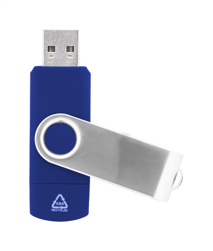 TwistDrive Plus USB flash disk RABS OTG, modrá