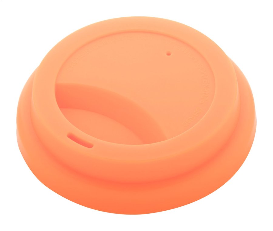 CreaCup termo hrnek na zakázku, víčko, oranžová