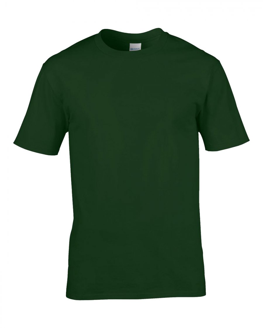 "Premium Cotton" tričko, tmavě zelená