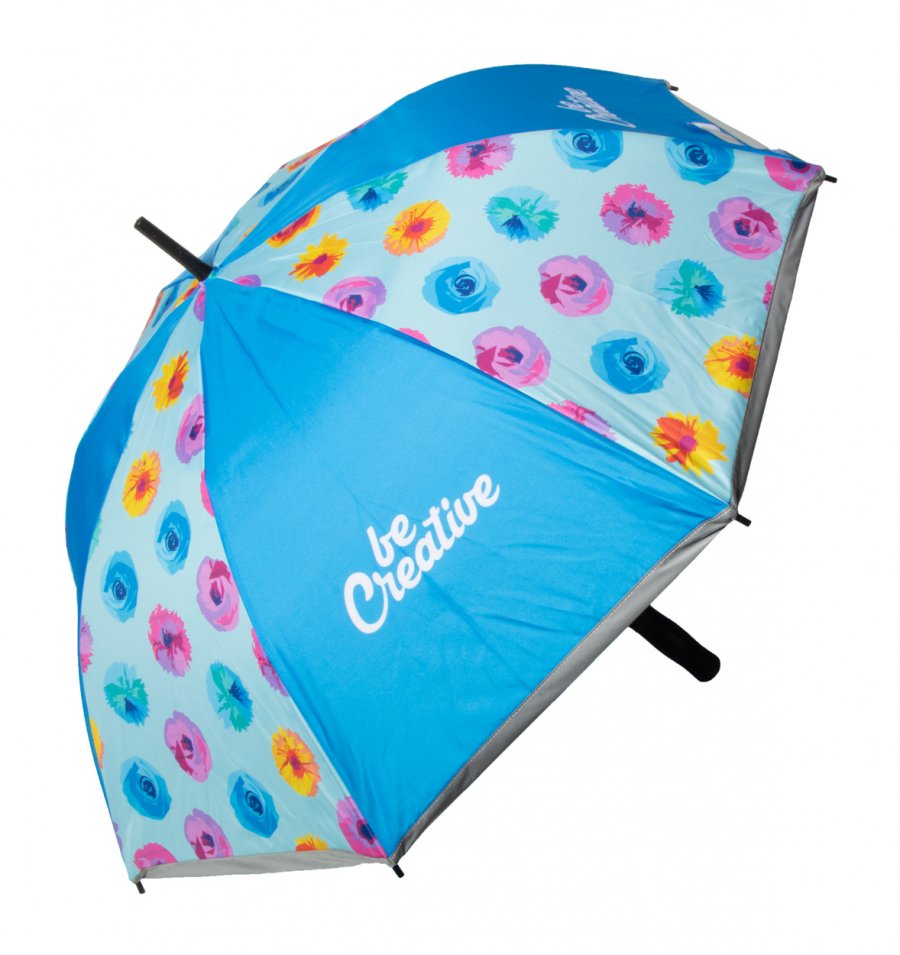 "CreaRain Reflect" refexní deštník na zakázku, bílá